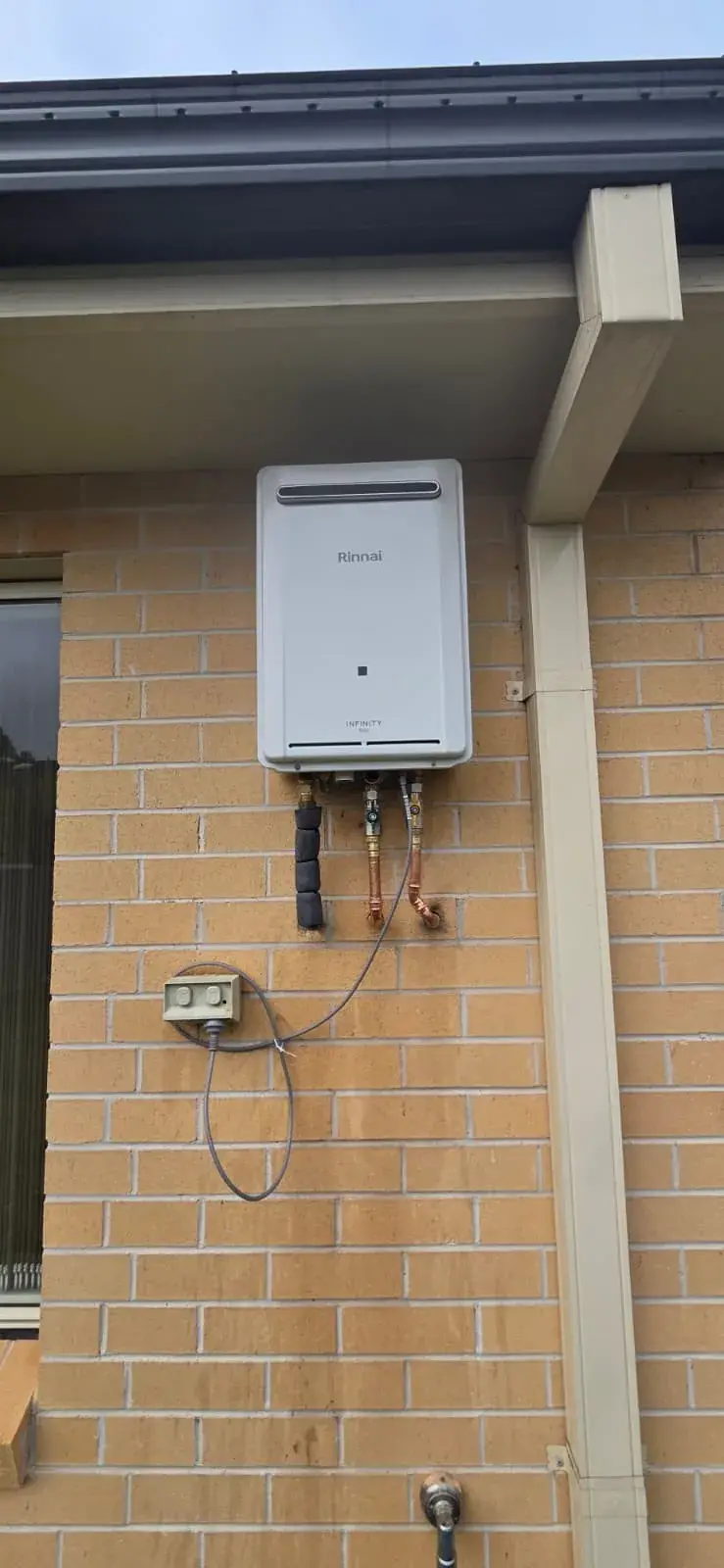 Continuous-flow hot water system installed by The Ryde Plumber by Antons team