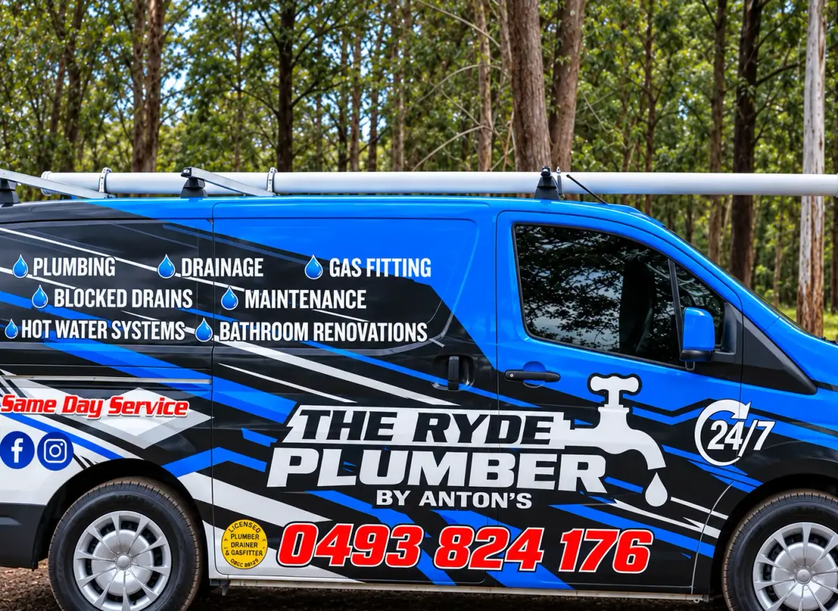 The Ryde Plumber by Antons service van